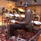 Stix leading the beat in the studio